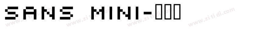 sans mini字体转换